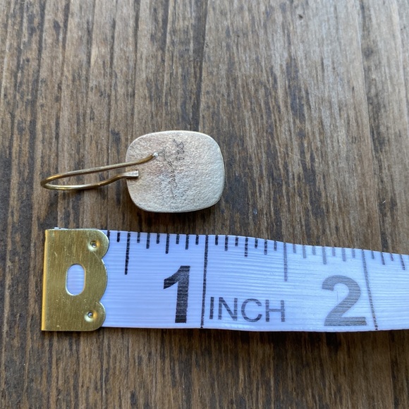 Vintage Amy Faust Sea Glass & Sterling Silver Wire Earrings - Picture 9 of 12